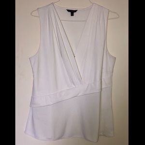 Pleated asymmetrical work blouse BANANA REPUBLIC